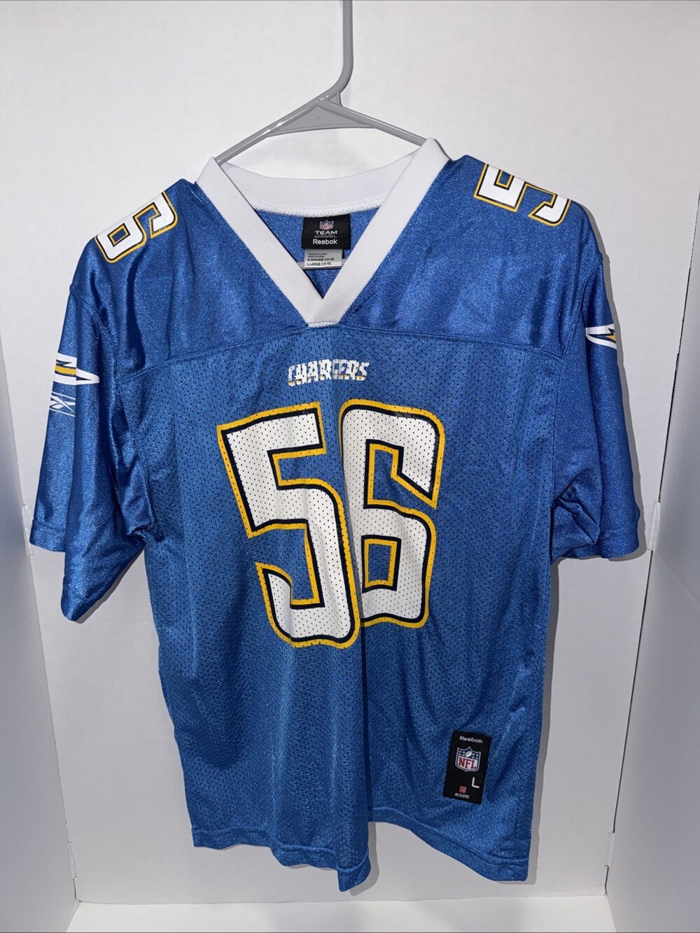 NFL San Diego Chargers Reebok Shawn Merriman # 56 Size Youth Large